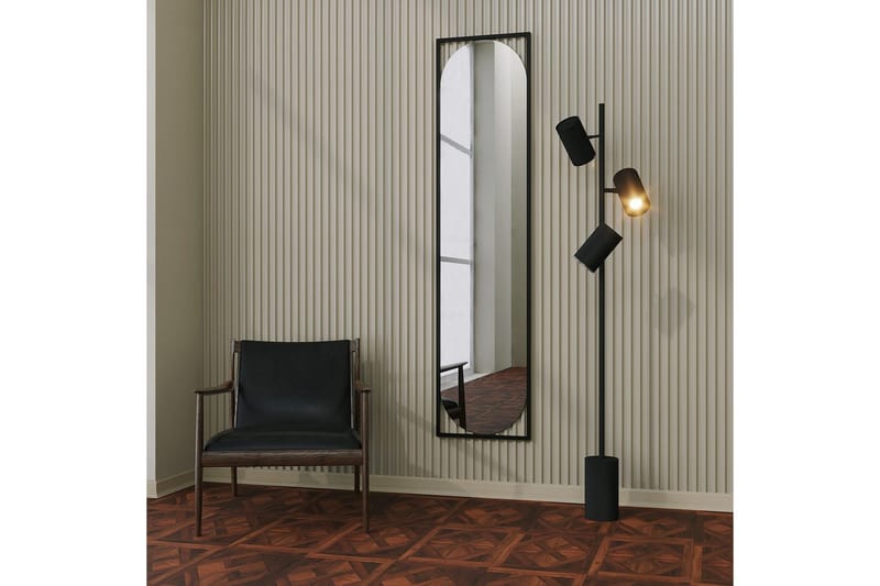 Spegel Norvia Svart - Svart - Hus & renovering - Kök & bad - Badrum - Badrumsmöbler & badrumsinredning - Badrumsspegel