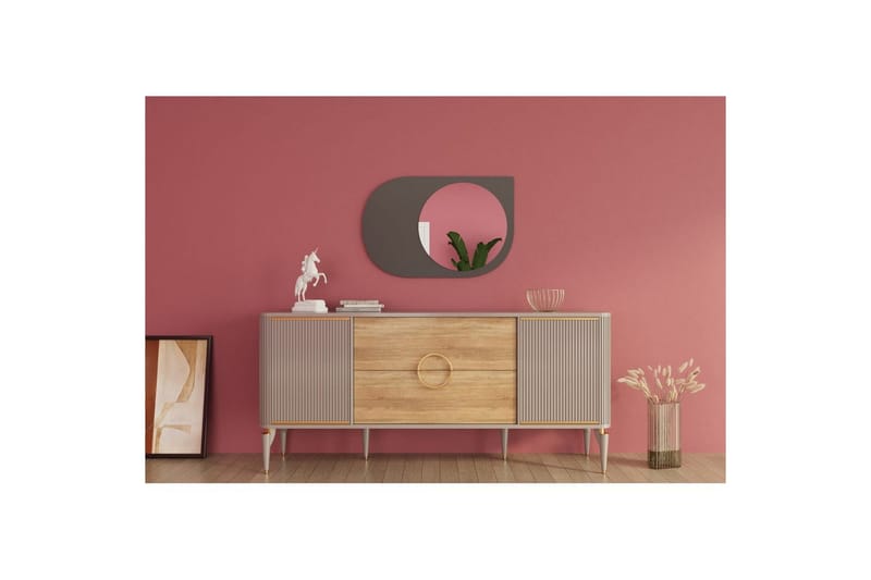 Spegel Ravidas Antracit - Antracit - Hus & renovering - Kök & bad - Badrum - Badrumsmöbler & badrumsinredning - Badrumsspegel