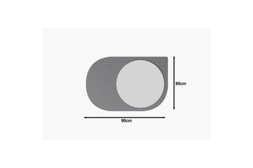 Spegel Ravidas Antracit - Antracit - Hus & renovering - Kök & bad - Badrum - Badrumsmöbler & badrumsinredning - Badrumsspegel