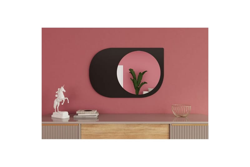 Spegel Ravidas Svart - Svart - Hus & renovering - Kök & bad - Badrum - Badrumsmöbler & badrumsinredning - Badrumsspegel