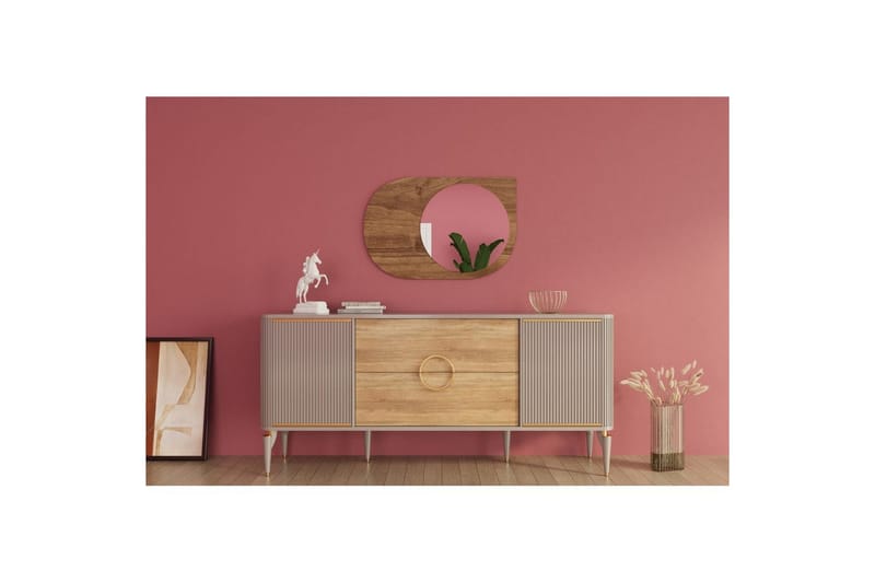 Spegel Ravidas Valnöt - Valnöt - Hus & renovering - Kök & bad - Badrum - Badrumsmöbler & badrumsinredning - Badrumsspegel