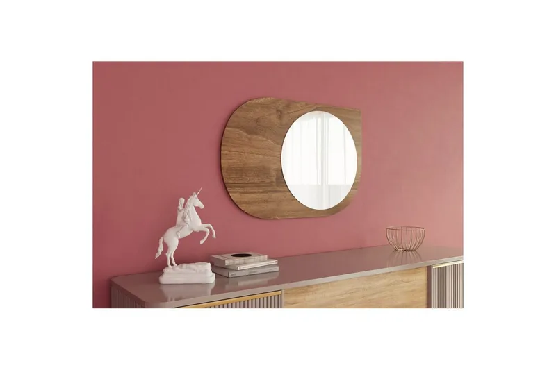Spegel Ravidas Valnöt - Valnöt - Hus & renovering - Kök & bad - Badrum - Badrumsmöbler & badrumsinredning - Badrumsspegel