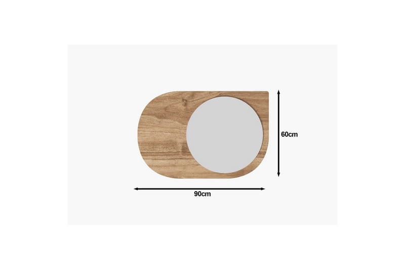 Spegel Ravidas Valnöt - Valnöt - Hus & renovering - Kök & bad - Badrum - Badrumsmöbler & badrumsinredning - Badrumsspegel