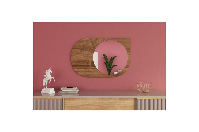 Spegel Ravidas Valnöt - Valnöt - Hus & renovering - Kök & bad - Badrum - Badrumsmöbler & badrumsinredning - Badrumsspegel