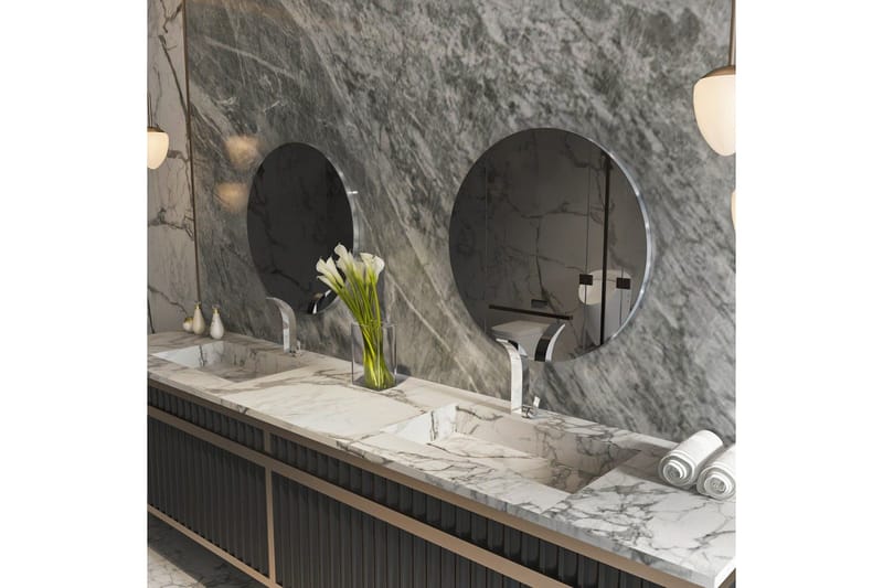 Spegel Torlen Mörkgrå / Argentu - Mörkgrå / Argentu - Hus & renovering - Kök & bad - Badrum - Badrumsmöbler & badrumsinredning - Badrumsspegel