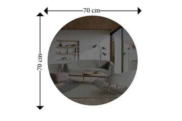 Spegel Torlen M örkgrå / Argentu - Mörkgrå/Argentu - Hus & renovering - Kök & bad - Badrum - Badrumsmöbler & badrumsinredning - Badrumsspegel