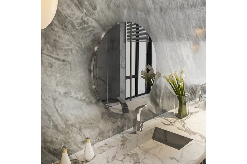 Spegel Torlen Mörkgrå / Argentu - Mörkgrå/Argentu - Hus & renovering - Kök & bad - Badrum - Badrumsmöbler & badrumsinredning - Badrumsspegel