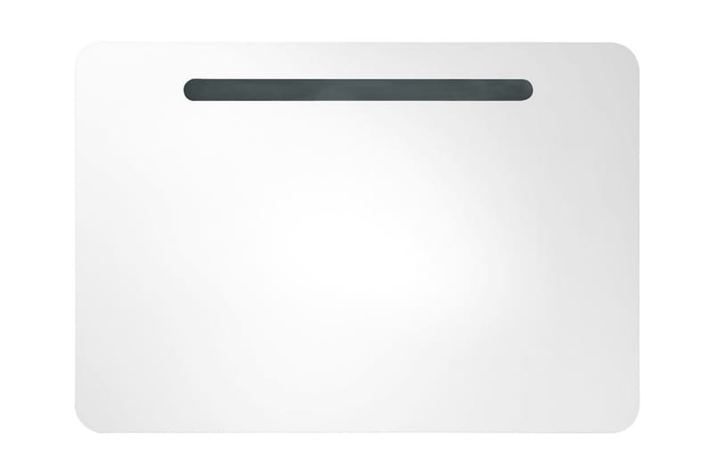 Badrumsskåp med spegel LED 80x9,5x55 cm - Vit - Hus & renovering - Kök & bad - Badrum - Badrumsmöbler & badrumsinredning - Spegelskåp badrum