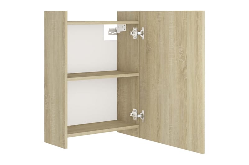 Spegelskåp för badrum sonoma-ek 62,5x20,5x64 cm spånskiva - Brun - Hus & renovering - Kök & bad - Badrum - Badrumsmöbler & badrumsinredning - Spegelskåp badrum