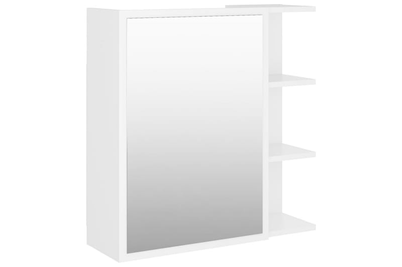 Spegelskåp för badrum vit 62,5x20,5x64 cm spånskiva - Vit - Hus & renovering - Kök & bad - Badrum - Badrumsmöbler & badrumsinredning - Spegelskåp badrum
