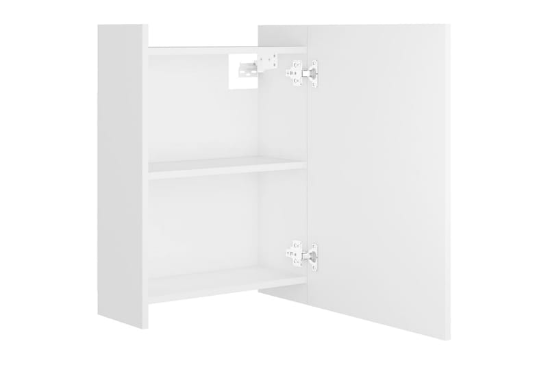 Spegelskåp för badrum vit 62,5x20,5x64 cm spånskiva - Vit - Hus & renovering - Kök & bad - Badrum - Badrumsmöbler & badrumsinredning - Spegelskåp badrum
