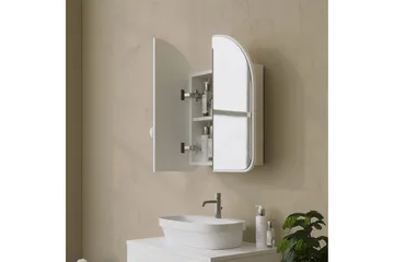 Heren Väggskåp med Spegel 45 cm - Vit - Hus & renovering - Kök & bad - Badrum - Badrumsmöbler & badrumsinredning - Spegelskåp badrum
