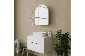 Heren Väggskåp med Spegel 45 cm - Vit - Hus & renovering - Kök & bad - Badrum - Badrumsmöbler & badrumsinredning - Spegelskåp badrum