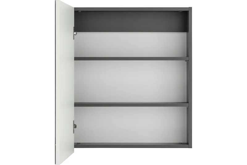 Hudnall Väggskåp 60x15 cm - Antracit/Natur - Hus & renovering - Kök & bad - Badrum - Badrumsmöbler & badrumsinredning - Spegelskåp badrum