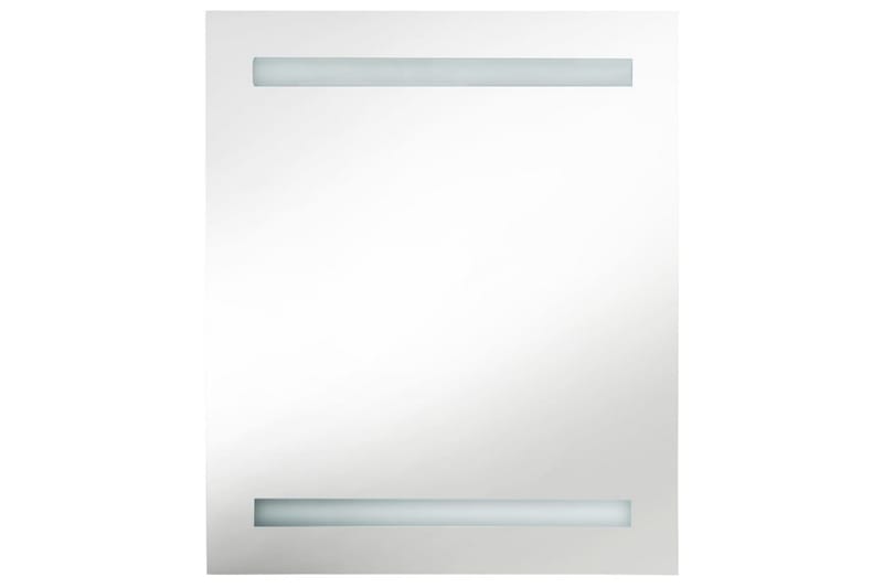 Spegelskåp med LED grå 50x14x60 cm - Grå - Hus & renovering - Kök & bad - Badrum - Badrumsmöbler & badrumsinredning - Spegelskåp badrum