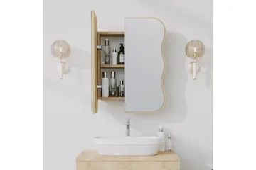 Najmin Väggskåp med Spegel 45 cm - Ek - Hus & renovering - Kök & bad - Badrum - Badrumsmöbler & badrumsinredning - Spegelskåp badrum
