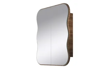 Najmin Väggskåp med Spegel 45 cm - Valnöt - Hus & renovering - Kök & bad - Badrum - Badrumsmöbler & badrumsinredning - Spegelskåp badrum