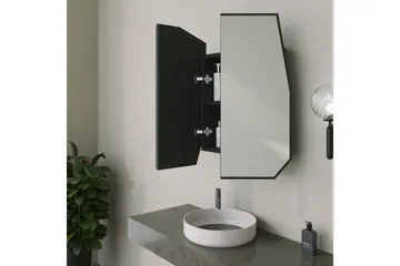 Patni Väggskåp med Spegel 45 cm - Svart - Hus & renovering - Kök & bad - Badrum - Badrumsmöbler & badrumsinredning - Spegelskåp badrum