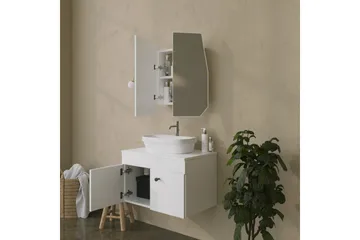 Patni Väggskåp med Spegel 45 cm - Vit - Hus & renovering - Kök & bad - Badrum - Badrumsmöbler & badrumsinredning - Spegelskåp badrum