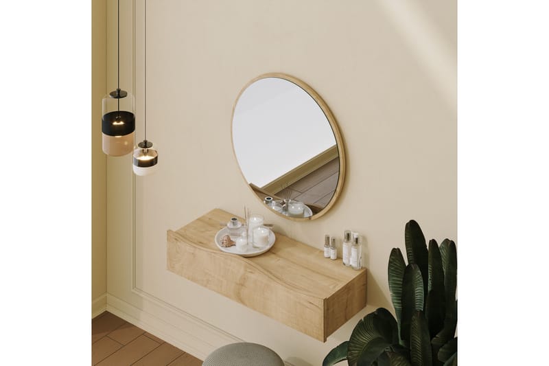 Princesse Väggskåp med Spegel 82 cm - Spegelskåp badrum