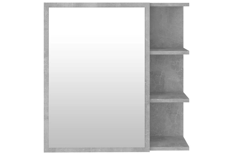 Spegelskåp för badrum betonggrå 62,5x20,5x64 cm spånskiva - Grå - Hus & renovering - Kök & bad - Badrum - Badrumsmöbler & badrumsinredning - Spegelskåp badrum