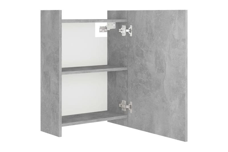 Spegelskåp för badrum betonggrå 62,5x20,5x64 cm spånskiva - Grå - Hus & renovering - Kök & bad - Badrum - Badrumsmöbler & badrumsinredning - Spegelskåp badrum