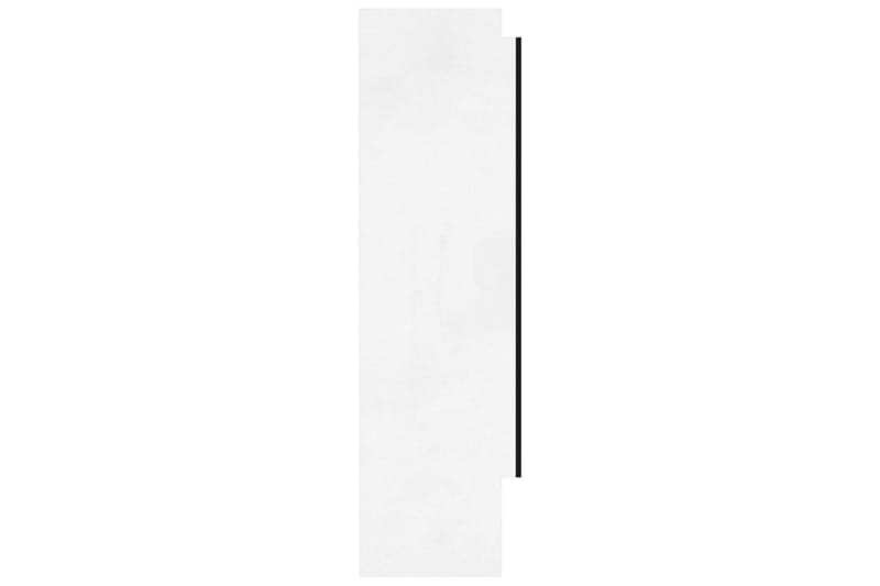 Spegelskåp för badrum vit 80x15x60 cm MDF - Vit - Spegelskåp badrum