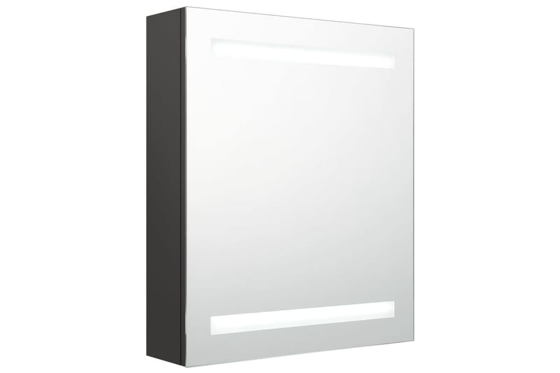 Spegelskåp med LED antracit 50x14x60 cm - Grå - Hus & renovering - Kök & bad - Badrum - Badrumsmöbler & badrumsinredning - Spegelskåp badrum