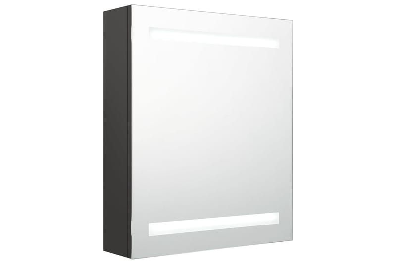 Spegelskåp med LED antracit 50x14x60 cm - Grå - Spegelskåp badrum