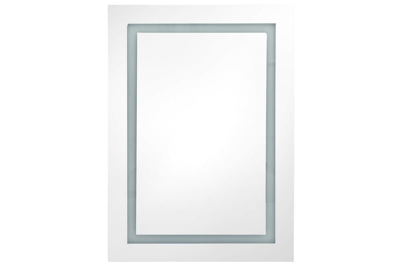 Spegelskåp med LED blank svart 50x13x70 cm - Svart - Spegelskåp badrum