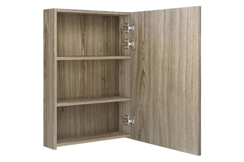 Spegelskåp med LED ek 50x13x70 cm - Brun - Hus & renovering - Kök & bad - Badrum - Badrumsmöbler & badrumsinredning - Spegelskåp badrum