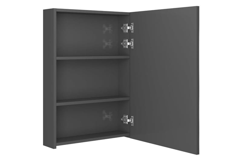 Spegelskåp med LED grå 50x13x70 cm - Grå - Hus & renovering - Kök & bad - Badrum - Badrumsmöbler & badrumsinredning - Spegelskåp badrum