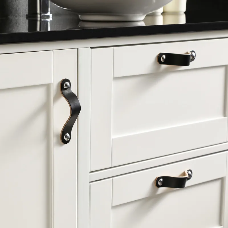 Stor kommod 120cm med tvättställ | Bänkskiva i svart marmor | Alto - Hus & renovering - Kök & bad - Badrum - Badrumsmöbler & badrumsinredning - Tvättställsskåp & kommod