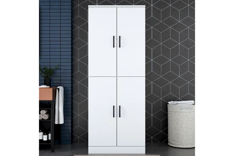 Tvättmaskinsskåp Ostwerwaltia Vit - Vit - Hus & renovering - Kök & bad - Badrum - Badrumsmöbler & badrumsinredning - Badrumsskåp