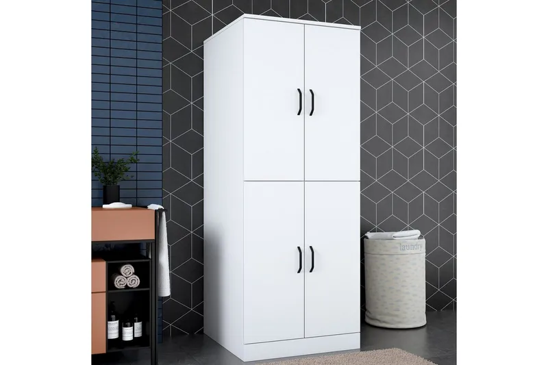 Tvättmaskinsskåp Ostwerwaltia Vit - Vit - Hus & renovering - Kök & bad - Badrum - Badrumsmöbler & badrumsinredning - Badrumsskåp
