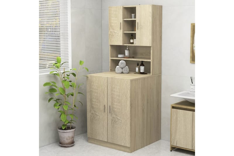 Tvättmaskinsskåp sonoma-ek 70,5x25,5x90 cm - Hus & renovering - Kök & bad - Badrum - Badrumsmöbler & badrumsinredning - Väggskåp & högskåp