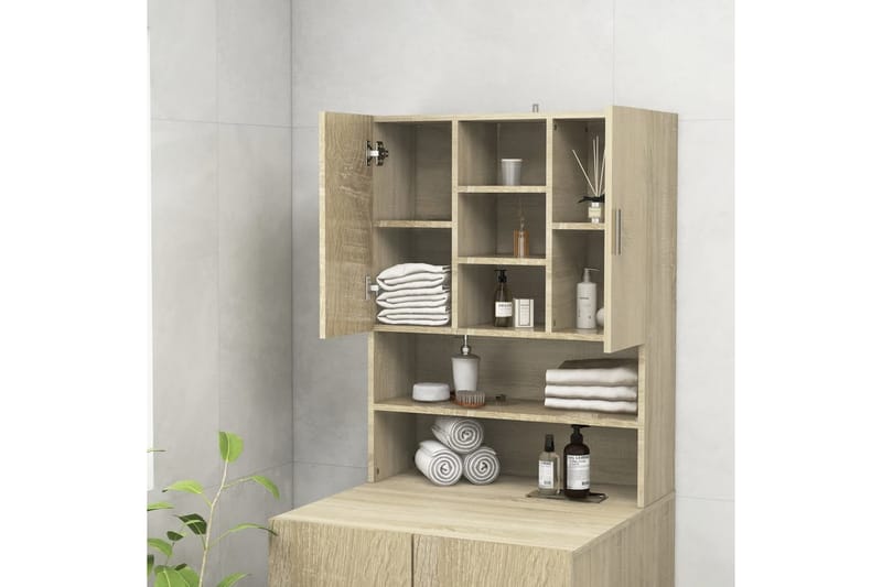 Tvättmaskinsskåp sonoma-ek 70,5x25,5x90 cm - Hus & renovering - Kök & bad - Badrum - Badrumsmöbler & badrumsinredning - Väggskåp & högskåp