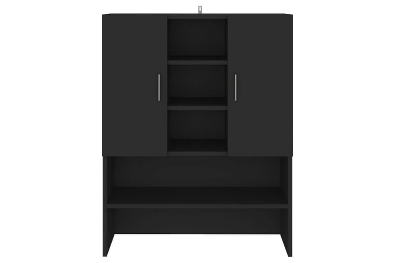 Tvättmaskinsskåp svart 70,5x25,5x90 cm - Hus & renovering - Kök & bad - Badrum - Badrumsmöbler & badrumsinredning - Väggskåp & högskåp