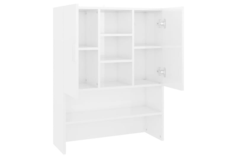 Tvättmaskinsskåp vit högglans 70,5x25,5x90 cm - Hus & renovering - Kök & bad - Badrum - Badrumsmöbler & badrumsinredning - Väggskåp & högskåp