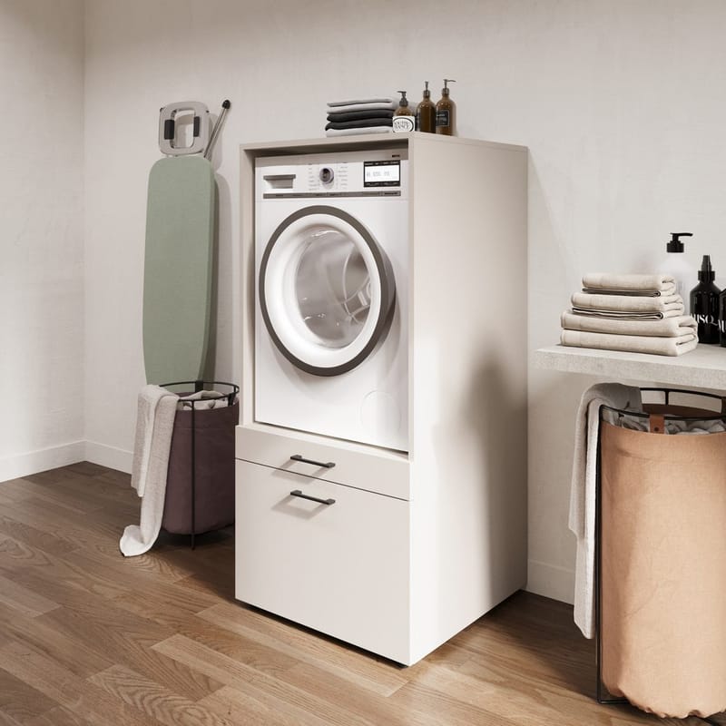 Tvättmaskin/Torkskåp Aza 1 Låda 1 Hylla - Kashmir - Hus & renovering - Kök & bad - Badrum - Badrumsmöbler & badrumsinredning - Badrumsförvaring