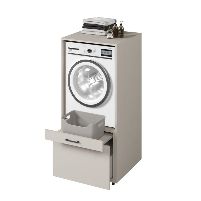 Tvättmaskin/Torkskåp Aza 1 Låda 1 Hylla - Kashmir - Hus & renovering - Kök & bad - Badrum - Badrumsmöbler & badrumsinredning - Badrumsförvaring