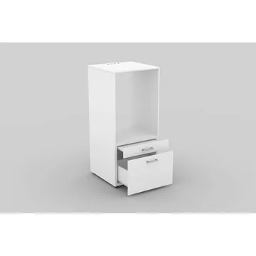 Tvättmaskin/Torkskåp Aza 1 Låda 1 Hylla - Vit - Hus & renovering - Kök & bad - Badrum - Badrumsmöbler & badrumsinredning - Badrumsförvaring