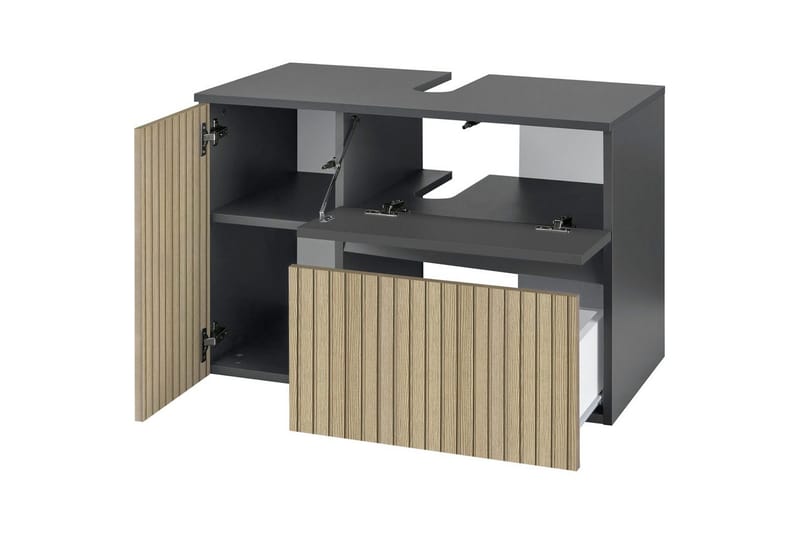 Tvättställsskåp & kommod Loft24 Wisla Tvättställsskåp 80 cm Nature - Hus & renovering - Kök & bad - Badrum - Badrumsmöbler & badrumsinredning - Tvättställsskåp & kommod