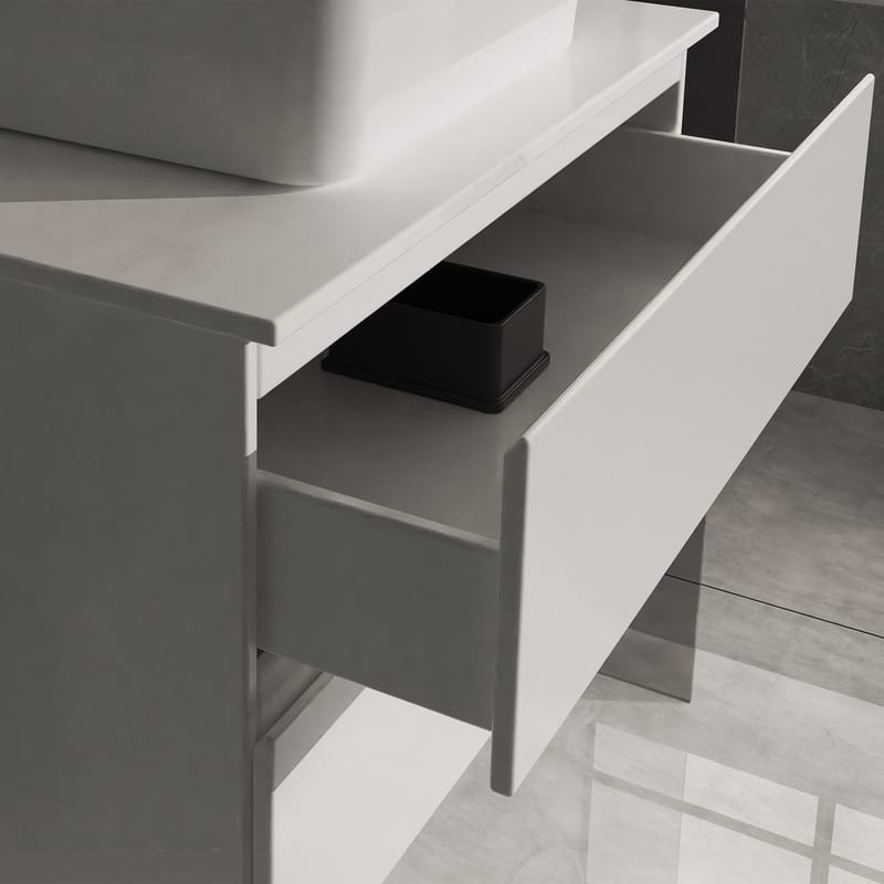 Tvättställsskåp 60cm | Med handfat | Nimbus vit - Hus & renovering - Kök & bad - Badrum - Badrumsmöbler & badrumsinredning - Tvättställsskåp & kommod