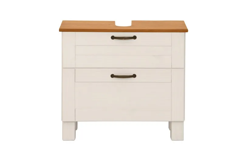 Tvättställsskåp Alby 1 låda, Vit/Honung - 1 låda, Vit/Honung - Hus & renovering - Kök & bad - Badrum - Badrumsmöbler & badrumsinredning - Badrumsskåp