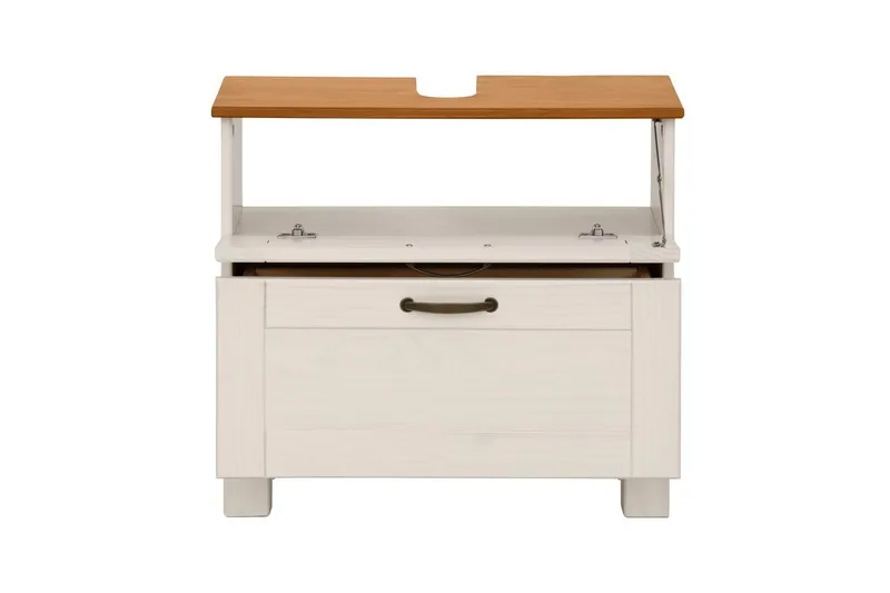 Tvättställsskåp Alby 1 låda, Vit/Honung - 1 låda, Vit/Honung - Hus & renovering - Kök & bad - Badrum - Badrumsmöbler & badrumsinredning - Badrumsskåp