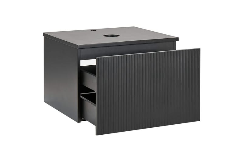 Tvättställsskåp Alzira Svart, 60x52x40 cm - Svart, 60x52x40 cm - Hus & renovering - Kök & bad - Badrum - Badrumsmöbler & badrumsinredning - Badrumsskåp