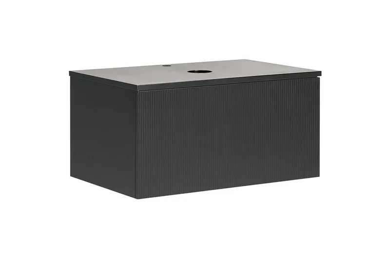 Tvättställsskåp Alzira Svart, 80x52x40 cm, Svart, 80x52x40 cm