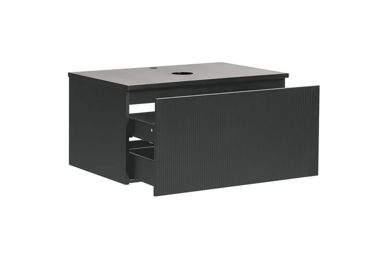 Tvättställsskåp Alzira Svart, 80x52x40 cm - Svart, 80x52x40 cm - Hus & renovering - Kök & bad - Badrum - Badrumsmöbler & badrumsinredning - Badrumsskåp