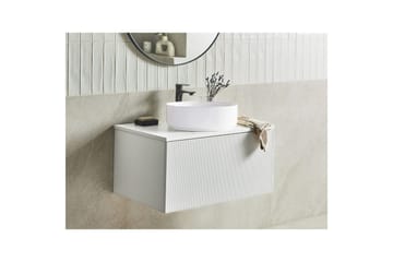Tvättställsskåp Alzira Vit, 80x52x40 cm - Vit, 80x52x40 cm - Hus & renovering - Kök & bad - Badrum - Badrumsmöbler & badrumsinredning - Badrumsskåp